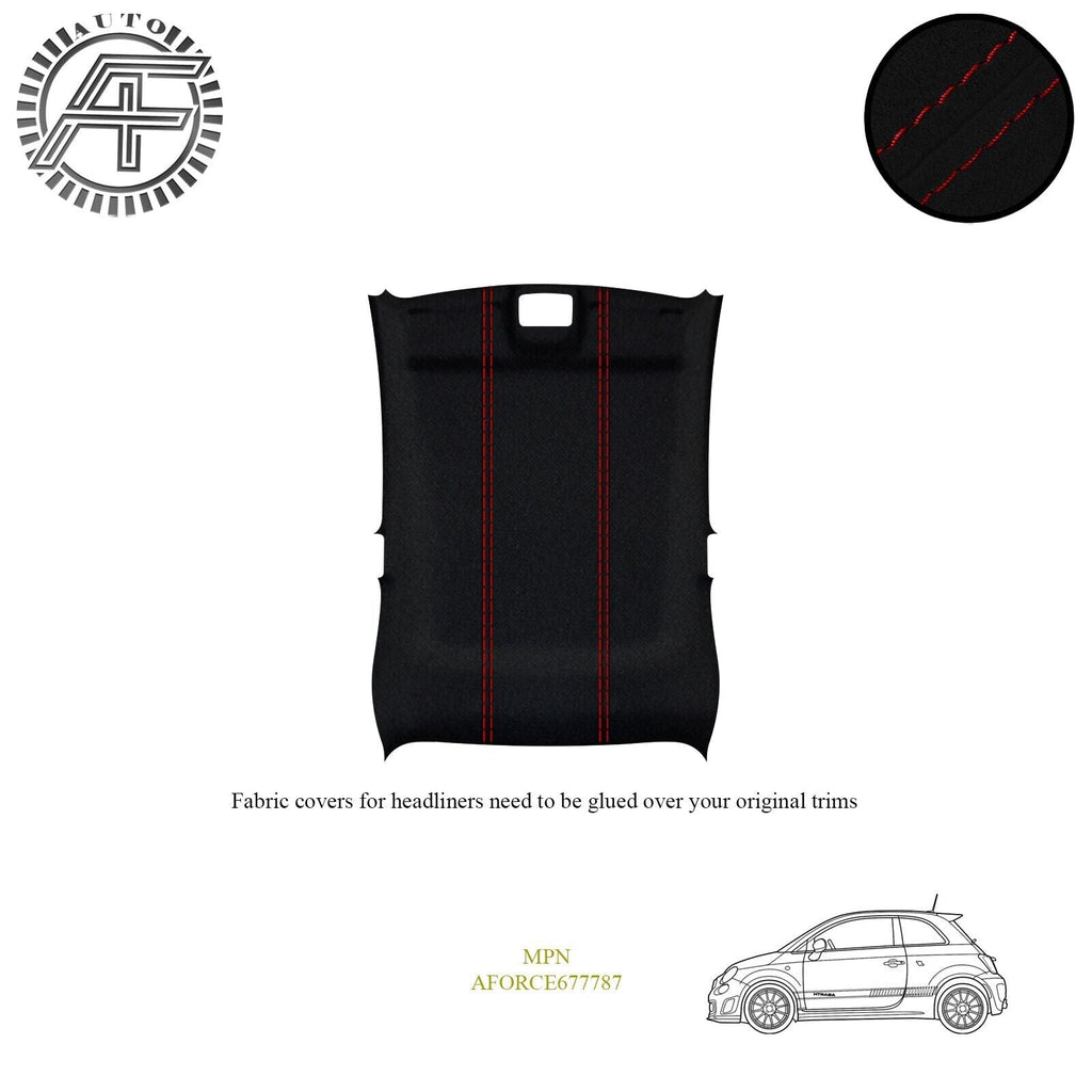 LUXE SUEDE HEADLINER COVER FOR FIAT 500 ABARTH 3 DOOR HATCHBACK 2012-2018