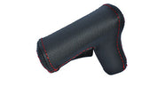 red stitch FITS BMW E30 E34 AUTOMATIC AUTO LEATHER GEAR KNOB COVER ONLY