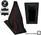 RED STITCH LEATHER RUBBER REPLACEMENT GEAR+PLASTIC FRAME FOR VOLVO 850 92-97