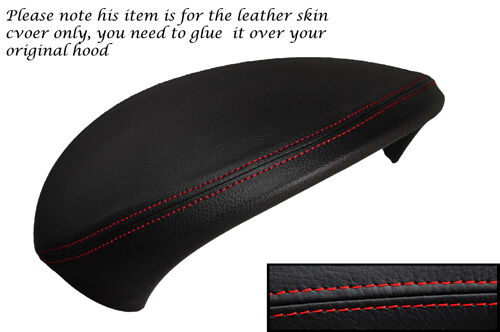 RED STITCH SPEEDO GAUGE HOOD LEATHER SKIN COVER FITS BMW 1 SERIES E81 E82 E87