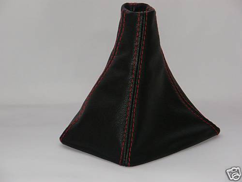 FITS FIAT PUNTO 1993-1999  GEAR GAITER BOOT  LEATHER RED ST CUSTOM NEW