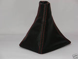 FITS FIAT PUNTO 1993-1999  GEAR GAITER BOOT  LEATHER RED ST CUSTOM NEW