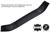 RED STITCH REAR SPEAKER PANEL LEATHER COVERS FOR HONDA CRX DEL SOL 92-98