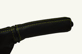 yellow stitch FITS TOYOTA SUPRA MK3 86-93 HANDBRAKE HANDLE COVER ONLY CUSTOM NEW