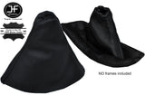 BLACK STITCHING REAL LEATHER GEAR & HANDBRAKE GAITER FITS CITROEN C5 2001-2007
