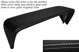 WHITE STITCH DASHBOARD BINNACLE LEATHER SKIN COVER FITS VAUXHALL OPEL MANTA B