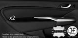 BLACK STICH 2X DOOR CARD&ARMREST TRIM COVER FOR HONDA CIVIC TYPE R 06-12 STYLE2