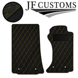YELLOW  DIAMOND VINYL 2X TAILORED FLOOR CARPETS FOR MAZDA MX5 MK3 06-14 JF1