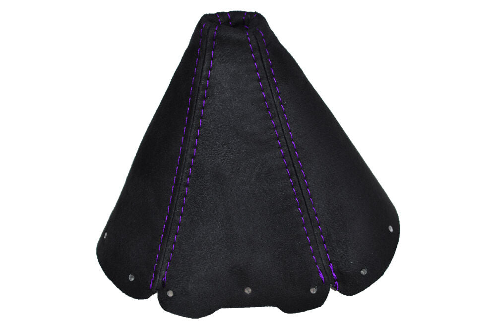 PURPLE STITCH GEAR GAITER SUEDE FITS MAZDA MX5 MK1 EUNOS ROADSTER 1990-1997