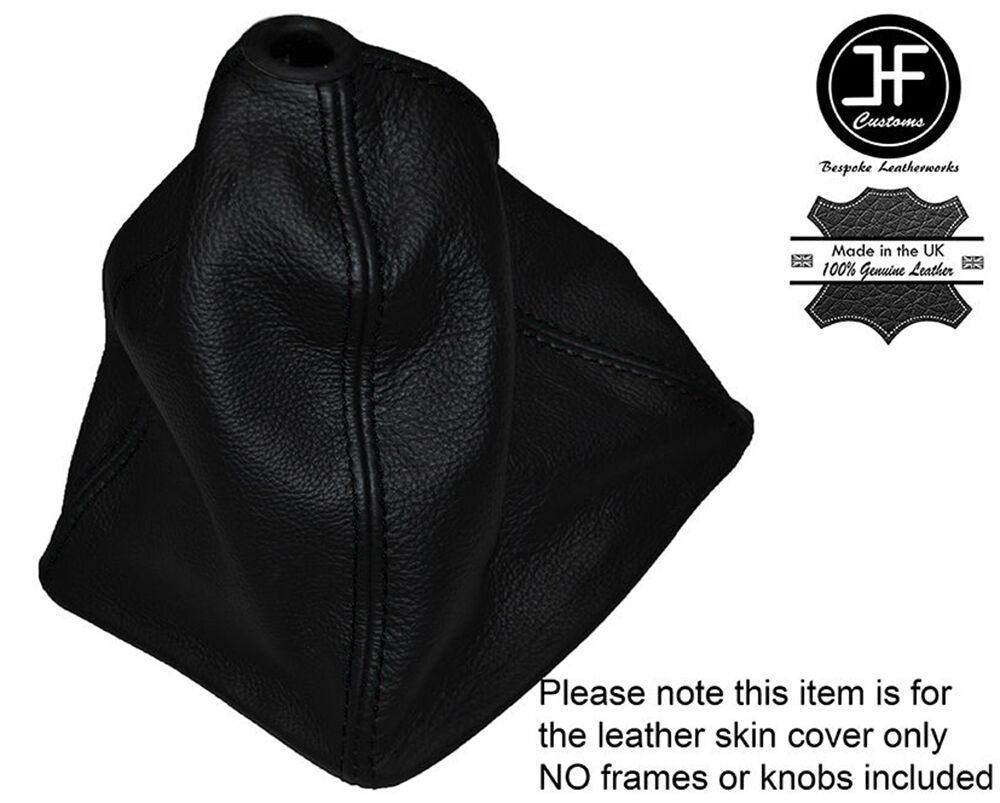 BLACK STITCHING LEATHER GEAR GAITER FITS ALFA ROMEO GT JUNIOR CUSTOM NEW