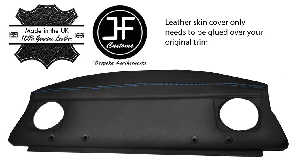 BLUE STITCH REAR PARCEL SHELF LEATHER COVER FOR BMW 3 SERIES E46 COUPE 98-05