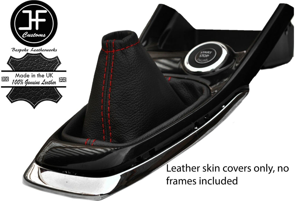 RED TOP GRAIN REAL LEATHER MANUAL GEAR GAITER FITS NISSAN PULSAR 2014-2019