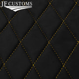 DSG2 YELLOW STITCH LUXE SUEDE FRONT ROOF HEADLINER COVER FITS VW T5 TRANSPORTER