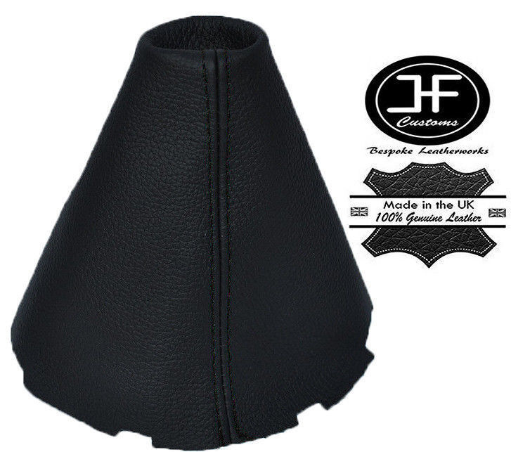 BLACK STICH LEATHER AUTO AUTOMATIC GEAR GAITER FITS LAND ROVER FREELANDER 03-05