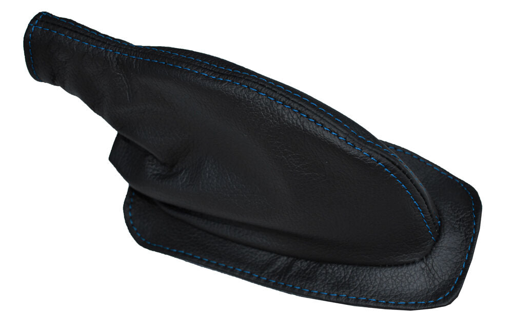 BLUE STITCH LEATHER HANDBRAKE GAITER FITS TRIUMPH SPITFIRE MK1 GT6 CUSTOM NEW