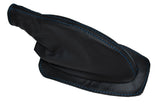 BLUE STITCH LEATHER HANDBRAKE GAITER FITS TRIUMPH SPITFIRE MK1 GT6 CUSTOM NEW