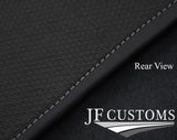 GREY DIAMOND STITCH VINYL 2X TAILORED FLOOR CARPET FOR SMART FORTWO 453 14-21