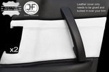 WHITE LEATHER 2X REAR DOOR CARD TRIM LEATHER COVERS FOR MAZDA RX8 03-12 STYLE 2