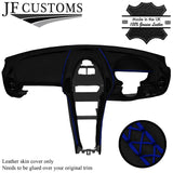 BLUE LUX STITCH LEATHER DASH DASHBOARD COVER FITS MERCEDES SLK R171 04-11