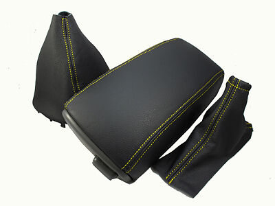 FITS VOLVO S70 V70 C70 850 GAITERS +ARMREST COVER YELLOW ST CUSTOM NEW