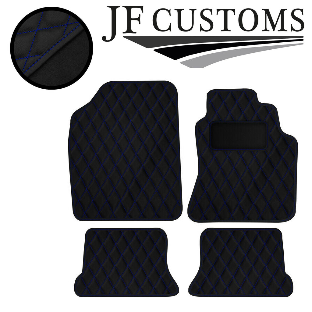 BLUE DIAMOND STITCH VINYL 4XTAILORED FLOOR CARPET FOR VW CORRADO 98-05 JF1