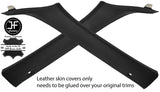 BLACK STITCHING 2X A PILLAR LEATHER COVERS FITS BMW 5 SERIES E60 E61 2003-2011