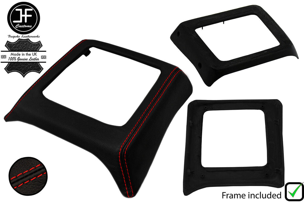 RED STITCH LEATHER SHIFT SURROUND BASE FRAME FOR MAZDA B2000 B2200 B2600