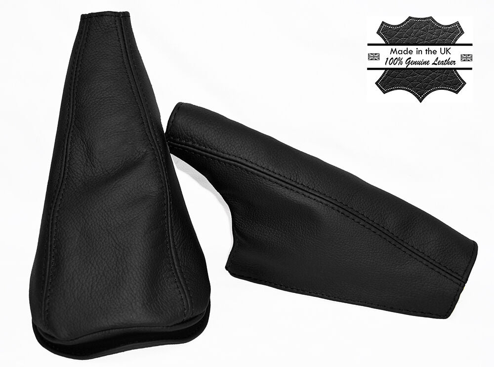 BLACK LEATHER FITS MINI COOPER CLASSIC UP TO 2000 YEAR GEAR HANDBRAKEGAITER