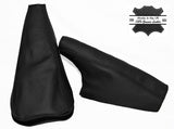 BLACK LEATHER FITS MINI COOPER CLASSIC UP TO 2000 YEAR GEAR HANDBRAKEGAITER