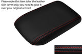 RED STITCHING LEATHER ARMREST SKIN COVER FITS DODGE CHALLENGER 2008-2013