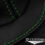 FITS FORD ESCORT MK1 MK2 GREEN STITCH LEATHER GEAR GAITER RUBBER REPLACEMENT