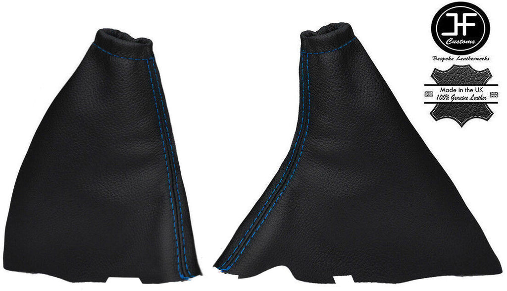 BLUE STITCH LEATHER GEAR STICK HANDBRAKE GAITER FITS FORD FOCUS MK2 2004-2008
