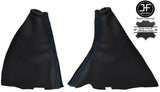 BLUE STITCH LEATHER GEAR STICK HANDBRAKE GAITER FITS FORD FOCUS MK2 2004-2008