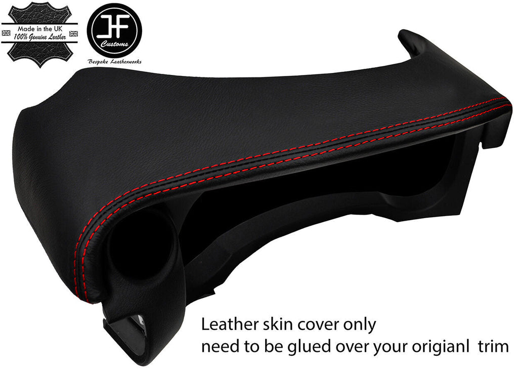 RED STITCH SPEEDO CLUSTER HOOD LEATHER COVER FOR LEXUS RC 200 300 350 14-18