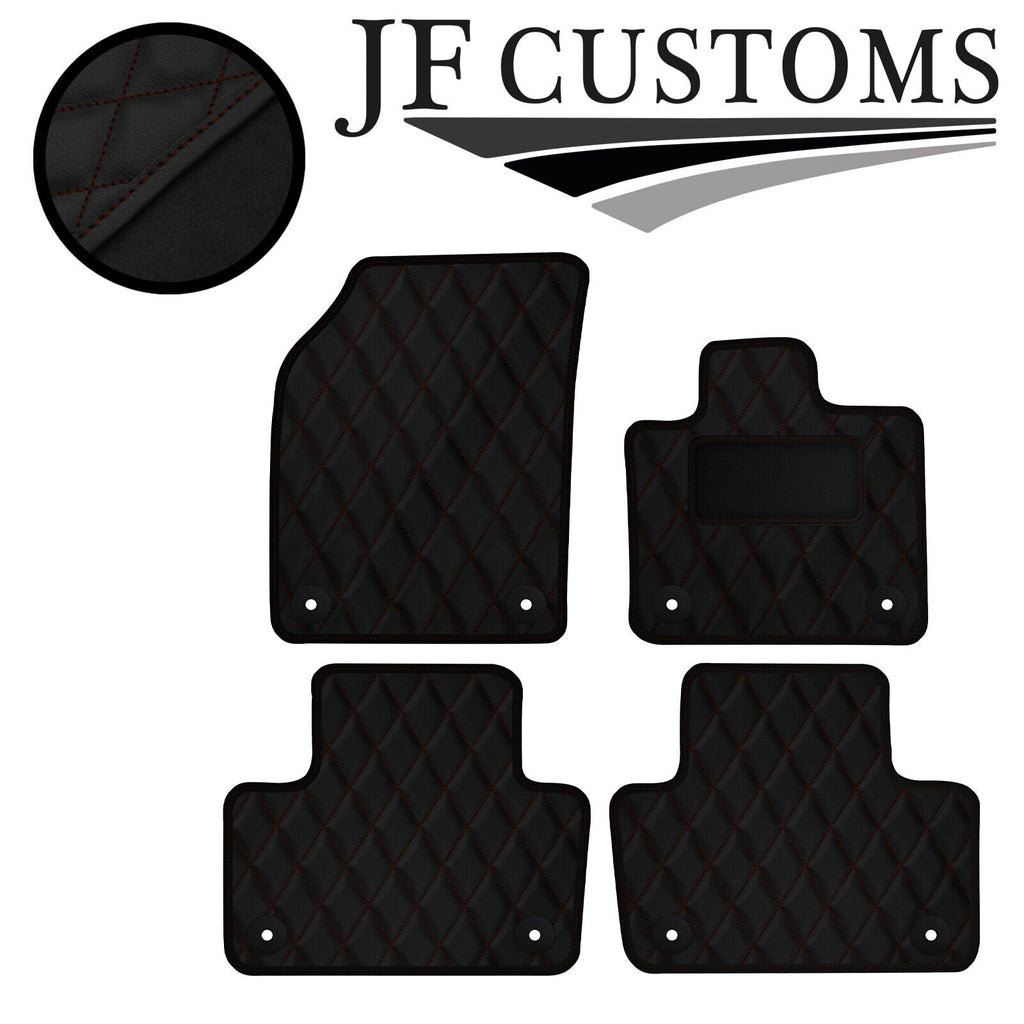 D BROWN DIAMOND VINYL 4X TAILORED FLOOR CARPET FOR VOLVO XC90 MK2 15-21 JF1