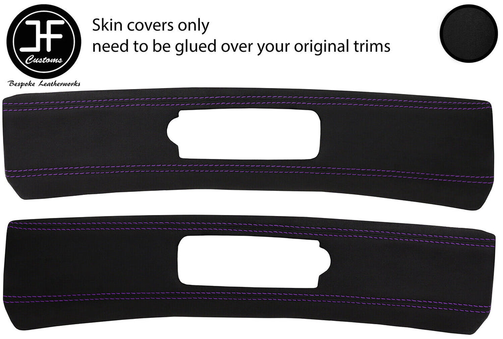 PURPLE STITCH  2X TARGA ROOF TRIM LUXE SUEDE COVERS FITS NISSAN 300ZX Z32 90-96