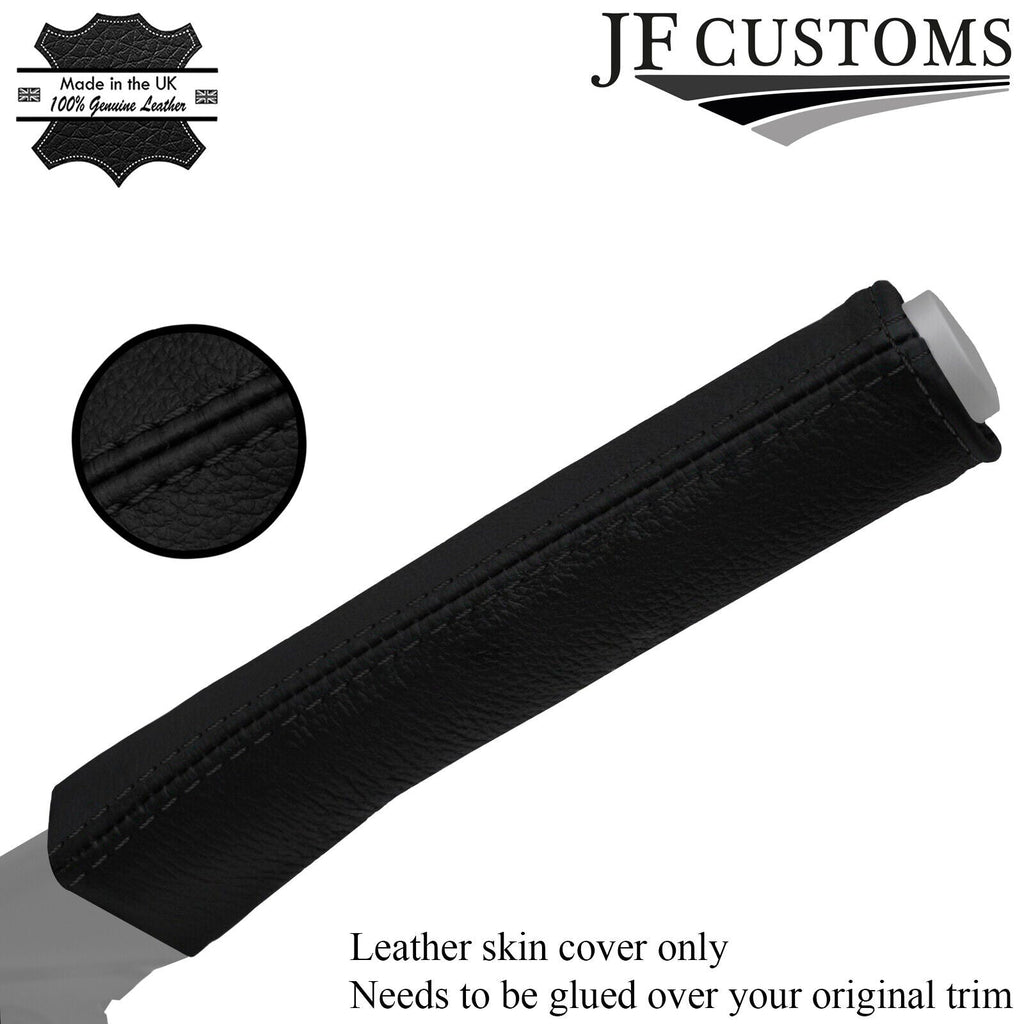 BLACK STITCHING FITS CITROEN C3 2010-2013 LEATHER HANDBRAKE HANDLE COVER ONLY