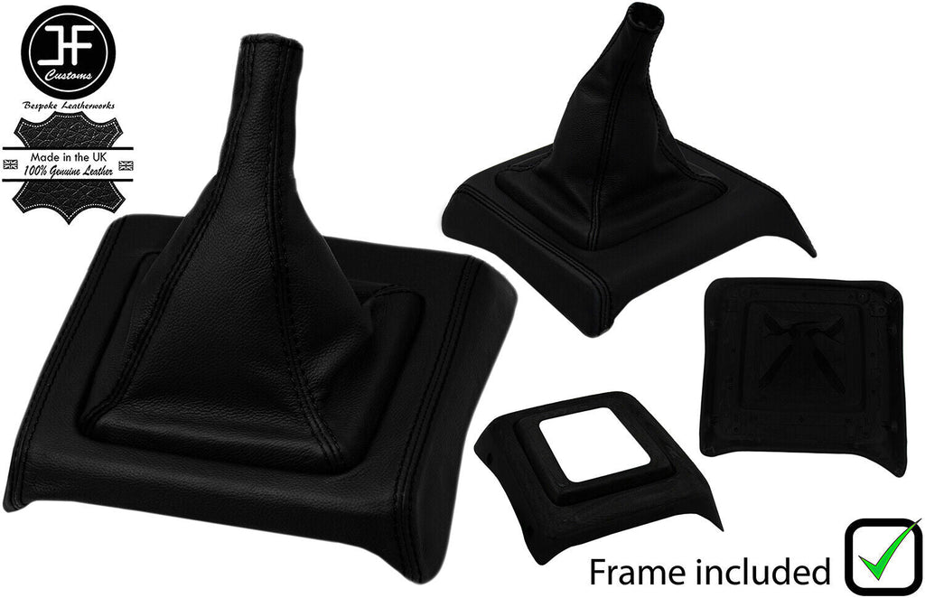 BLACK STITCH LEATHER GEAR+FRAME+BASE SURROUND FOR MAZDA B2000 B2200 B2600 86-93