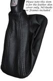BLACK STITCH HI LOW TRANSFER LEATHER GEAR BOOT FITS JEEP CHEROKEE LIBERTY KJ