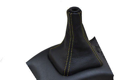 FITS MITSUBISHI LANCER EVO 1 2 3 GEAR GAITER LEATHER yellow CUSTOM NEW