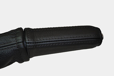 black stitch FITS MG ZR ROVER 25 2004-2006 LEATHER HANDBRAKE HANDLE COVER ONLY