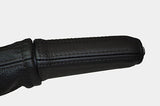 black stitch FITS MG ZR ROVER 25 2004-2006 LEATHER HANDBRAKE HANDLE COVER ONLY
