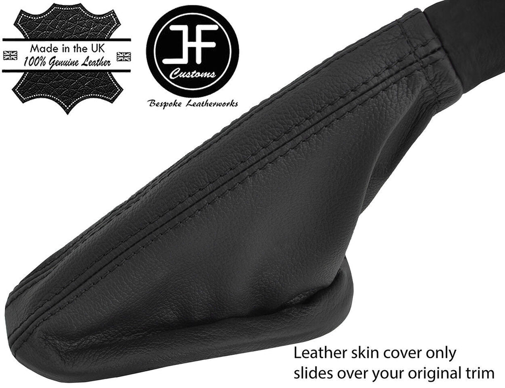BLACK STITCH TOP GRAIN LEATHER HANDBRAKE GAITER FITS FORD TRANSIT CONNECT 02-09