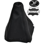 BLACK THREAD STITCHED  FITS SAAB SS 93 9-3 2003+ REAL LEATHER GEAR GAITER