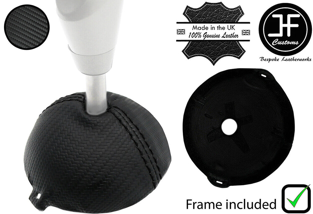 BLACK STITCH CARBON VINYL GEAR SELECTOR TRIM FOR HONDA CIVIC&TYPE S MK8 06-11