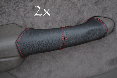 FITS CHRYSLER PT CRUISER 2X DOOR HANDLE red stitch COVERS CUSTOM NEW MADE IN UK
