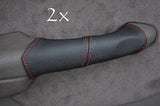 FITS CHRYSLER PT CRUISER 2X DOOR HANDLE red stitch COVERS CUSTOM NEW MADE IN UK