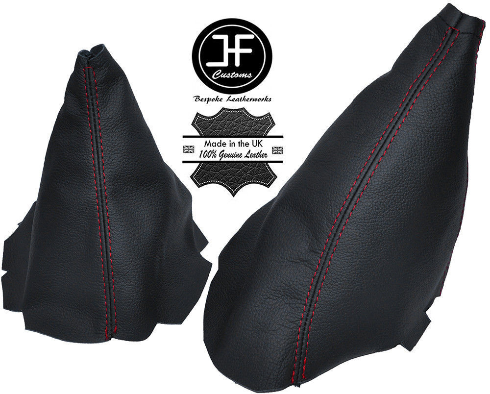 RED STITCH GEAR HANDBRAKE GAITER LEATHER FOR CHEVROLET CORVETTE C6 2005-2013