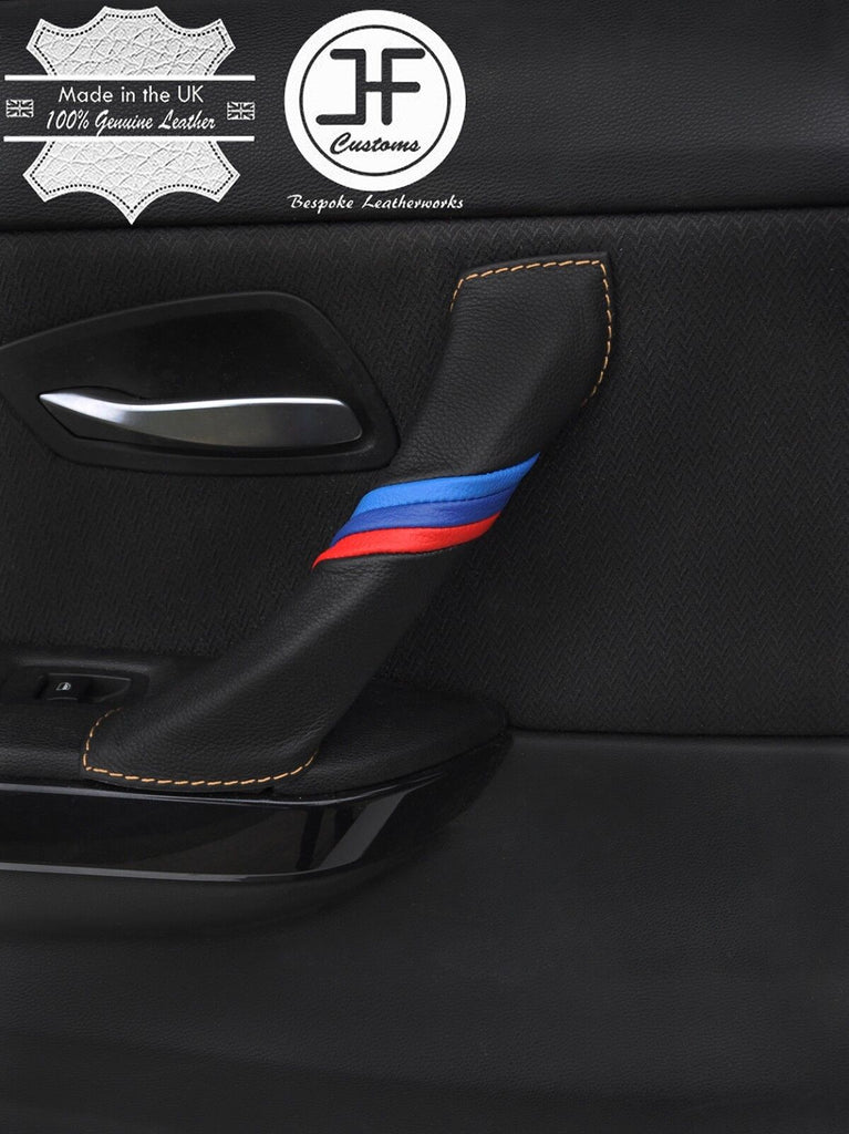 BEIGE STITCH TRI STRIPE 1X PASSENGER DOOR HANDLE COVER FOR BMW E90 E91 E92 E93