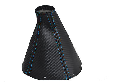 FITS TOYOTA SUPRA MK4 CARBON FIBER GAITER BLUE STITCH CUSTOM NEW MADE IN UK